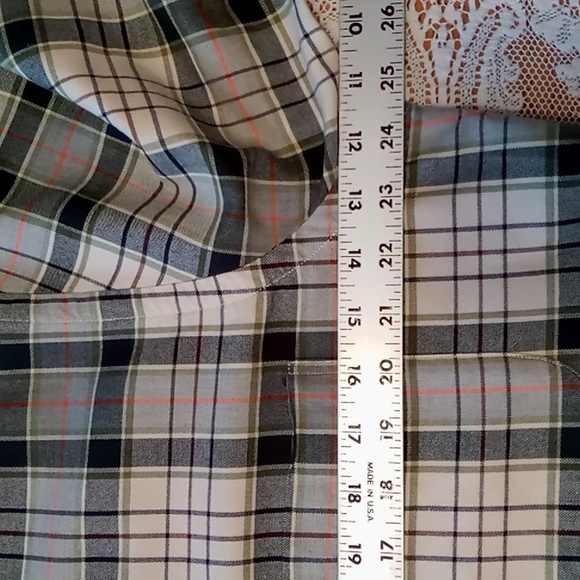 Orvis Signature Collection Size Large Cotton/Wool Blend Black/Tan Plaid - Picture 3 of 9